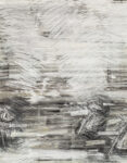 Aufzeihnung #9 - 90x70 cm | Kohle, Kreide auf Papier | 2012